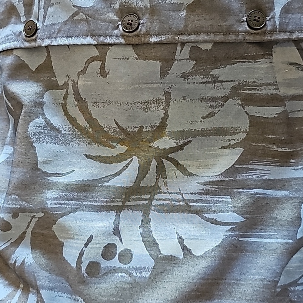 QUICKSILVER Large Blue Hawaiian Button down shirt - Picture 10 of 10